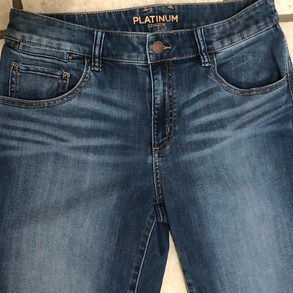 Chico’s Platinum Skimmer Jeans